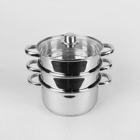 Maestro Steaming Pot Βαθιά Ανοξείδωτη Κατσαρόλα Ατμού 4lt / 22cm