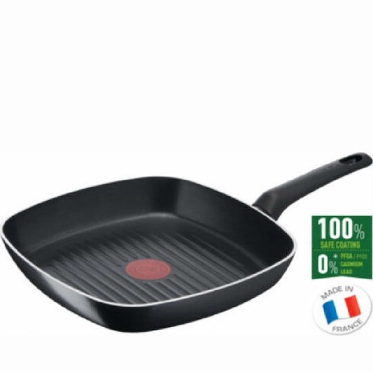 Tefal Simple Cook Γκριλιέρα από Αλουμίνιο με Αντικολλητική Επίστρωση 26cm