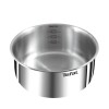 Tefal Ingenio Emotion Σετ Μαγειρικά Σκεύη από Ανοξείδωτο Ατσάλι Silver με Αντικολλητική Επίστρωση 5τμχ