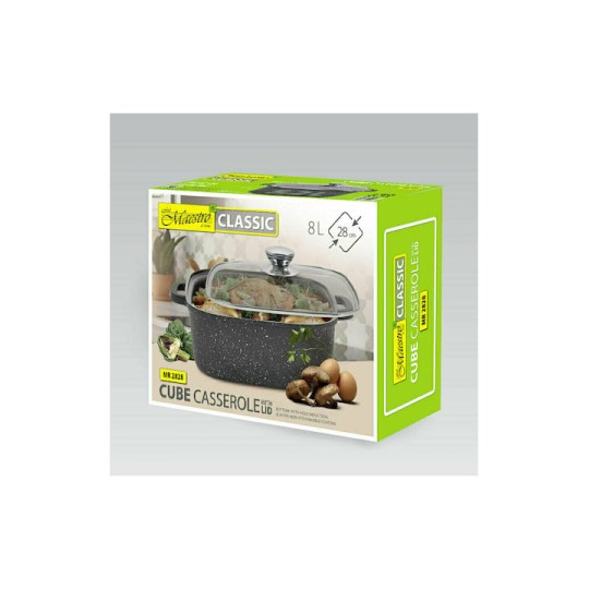 Maestro Βαθιά Κατσαρόλα από Χυτό Αλουμίνιο 8lt / 28cm