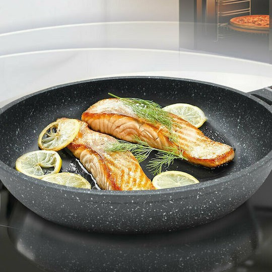 Maestro Τηγάνι από Αλουμίνιο με Επίστρωση από Πέτρα 24cm