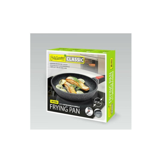 Maestro Τηγάνι από Αλουμίνιο με Επίστρωση από Πέτρα 24cm