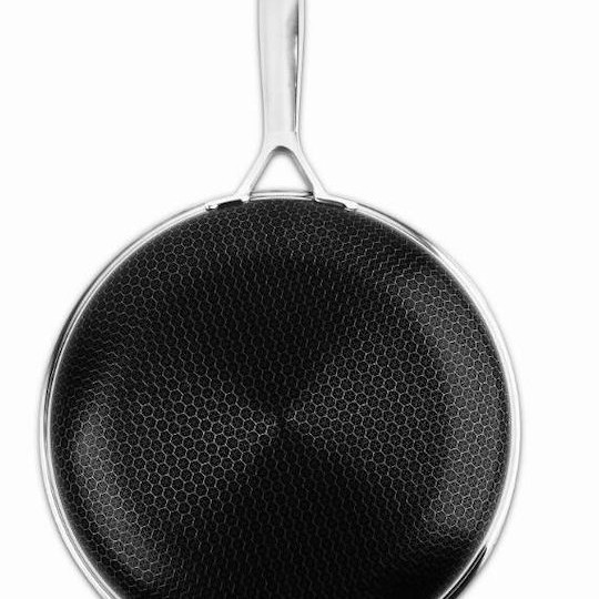 Kohersen Τηγάνι από Ανοξείδωτο Ατσάλι Με Καπάκι με Κεραμική Επίστρωση 24cm