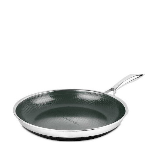 Kohersen Τηγάνι από Ανοξείδωτο Ατσάλι Με Καπάκι με Κεραμική Επίστρωση 24cm