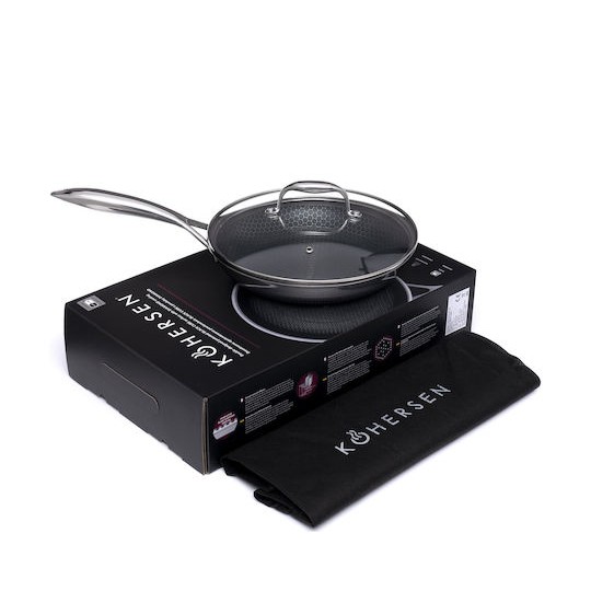 Kohersen Τηγάνι από Αλουμίνιο Με Καπάκι με Αντικολλητική Επίστρωση 24cm