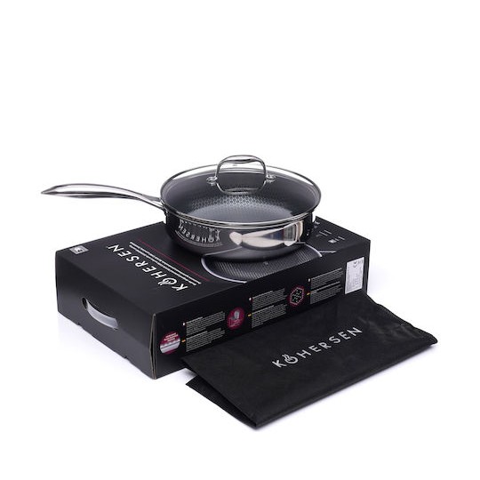 Kohersen Τηγάνι από Αλουμίνιο Με Καπάκι 26cm