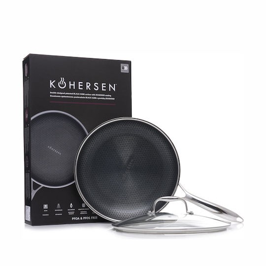 Kohersen Τηγάνι από Αλουμίνιο Με Καπάκι 28cm