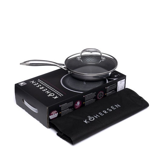 Kohersen Τηγάνι από Αλουμίνιο Με Καπάκι με Αντικολλητική Επίστρωση 20cm