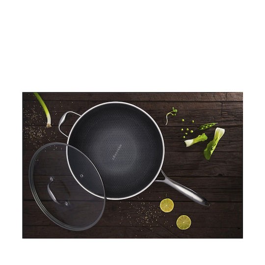 Kohersen Wok από Αλουμίνιο Με Καπάκι 32cm