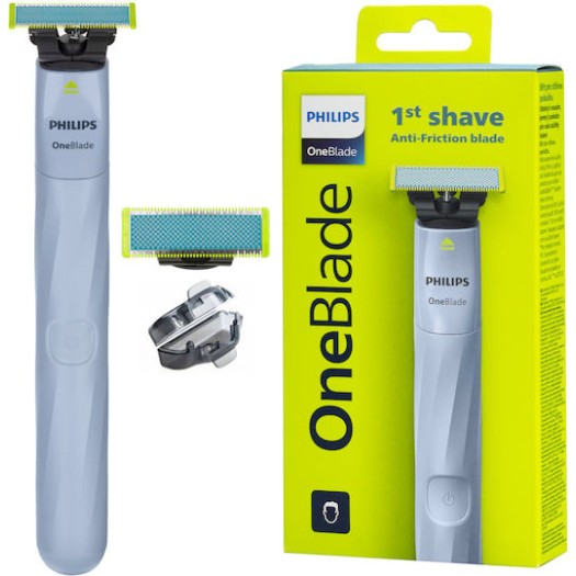 Philips OneBlade 1st Shave Ξυριστική Μηχανή Προσώπου Επαναφορτιζόμενη