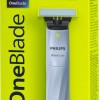 Philips OneBlade 1st Shave Ξυριστική Μηχανή Προσώπου Επαναφορτιζόμενη