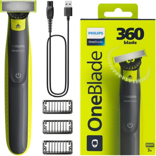 Philips Oneblade QP2724/23 Ξυριστική Μηχανή Προσώπου Επαναφορτιζόμενη