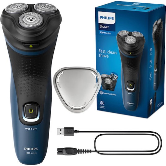 Philips S1151/00 Περιστρεφόμενη Ξυριστική Μηχανή Σώματος / Προσώπου Επαναφορτιζόμενη