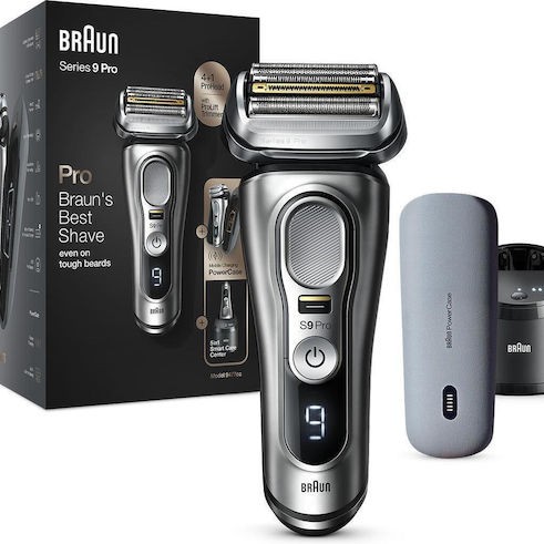 Braun Series 9 218276 Foil Ξυριστική Μηχανή Προσώπου Επαναφορτιζόμενη