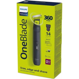Philips OneBlade Pro 360 QP6542/15 Ξυριστική Μηχανή Σώματος / Προσώπου Επαναφορτιζόμενη