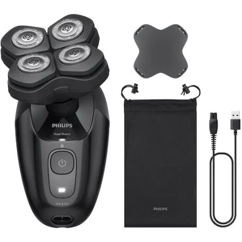 Philips Series 5000 HS5980/15 Περιστρεφόμενη Ξυριστική Μηχανή Προσώπου Επαναφορτιζόμενη