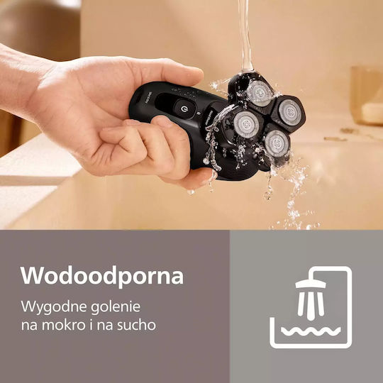 Philips Series 5000 HS5980/15 Περιστρεφόμενη Ξυριστική Μηχανή Προσώπου Επαναφορτιζόμενη