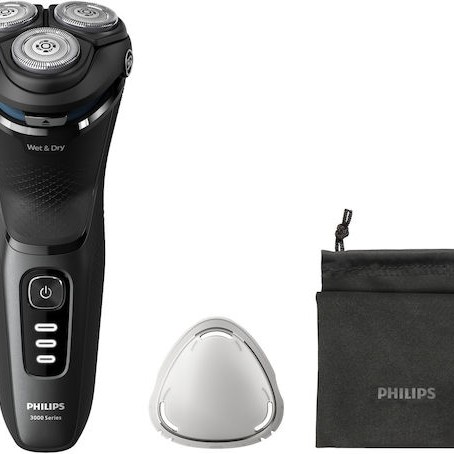 Philips Series 3000 S3244/12 Περιστρεφόμενη Ξυριστική Μηχανή Προσώπου Επαναφορτιζόμενη