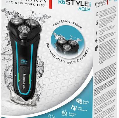 Remington R6000 Περιστρεφόμενη Ξυριστική Μηχανή Προσώπου Επαναφορτιζόμενη