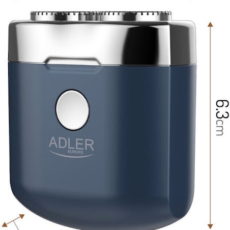 Adler Usb AD 2937 Περιστρεφόμενη Ξυριστική Μηχανή Προσώπου Επαναφορτιζόμενη