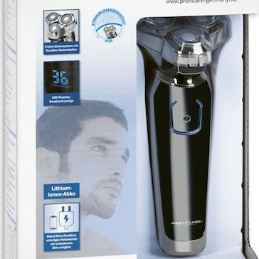 ProfiCare HR3023 229-0013 Περιστρεφόμενη Ξυριστική Μηχανή Προσώπου Απλές Μπαταρίες / Επαναφορτιζόμενη