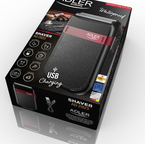 Adler USB AD 2923 Foil Ξυριστική Μηχανή Προσώπου Επαναφορτιζόμενη