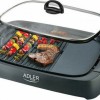 Adler AD-6610 Επιτραπέζια Ηλεκτρική Ψησταριά Σχάρας και Λείας Πλάκας 3000W με Καπάκι και Ρυθμιζόμενο Θερμοστάτη 40x30εκ.