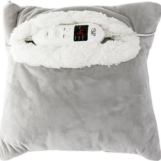 Adler Ηλεκτρική Θερμοφόρα Μαξιλάρι Γκρι 38x38εκ.