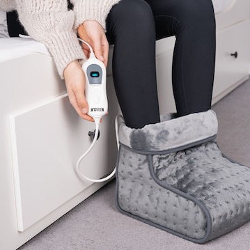N'Oveen Ηλεκτρική Θερμοφόρα Ποδιών Γκρι 30x30εκ.