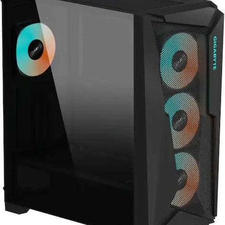 Gigabyte C301 Glass V2 Gaming Midi Tower Κουτί Υπολογιστή με RGB Φωτισμό Μαύρο