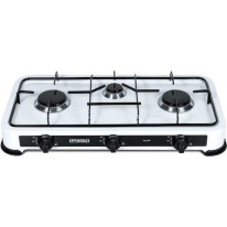 Promis KG300 Επιτραπέζια Εστία Υγραερίου Τριπλή Λευκή