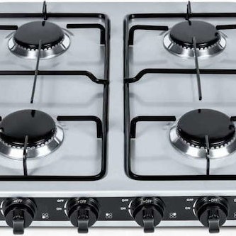 Promis KG400 Επιτραπέζια Εστία Υγραερίου με 4 Εστίες Γκρι