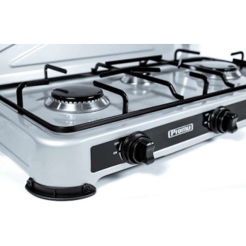 Promis KG400 Επιτραπέζια Εστία Υγραερίου με 4 Εστίες Γκρι