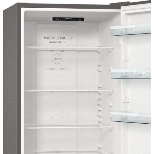 Gorenje Ψυγειοκαταψύκτης 331lt Total NoFrost Υ200xΠ60xΒ59.2εκ. Inox NRK6202EXL4