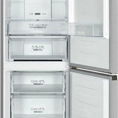 Gorenje Ψυγειοκαταψύκτης 304lt Total NoFrost Υ186xΠ59.5xΒ59εκ. Inox NRK6192AS4