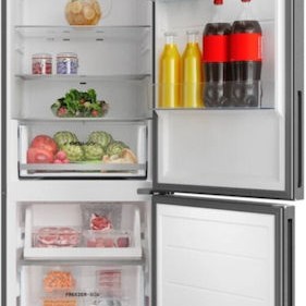 Teka Ψυγειοκαταψύκτης 401lt Total NoFrost Υ186xΠ59.5xΒ67εκ. Γκρι RBF 54650