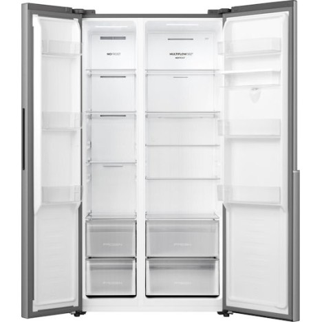 Gorenje Ψυγείο Ντουλάπα 541lt NoFrost Υ178.6xΠ91.1xΒ61.5εκ. Γκρι NRS917E41XWD
