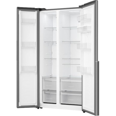 Gorenje Ψυγείο Ντουλάπα 541lt NoFrost Υ178.6xΠ91.1xΒ61.5εκ. Γκρι NRS917E41XWD