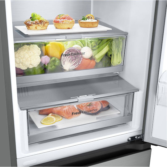 LG Ψυγειοκαταψύκτης 387lt Total NoFrost Υ203xΠ59.5xΒ68.2εκ. Inox GBV7280DPY