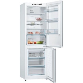 Bosch Ψυγειοκαταψύκτης 326lt Total NoFrost Υ186xΠ60xΒ66εκ. Λευκός KGN36VWED