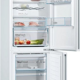 Bosch Ψυγειοκαταψύκτης 326lt Total NoFrost Υ186xΠ60xΒ66εκ. Λευκός KGN36VWED