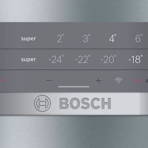 Bosch Ψυγειοκαταψύκτης 368lt Total NoFrost Υ203xΠ60xΒ66εκ. Inox KGN397IEQ