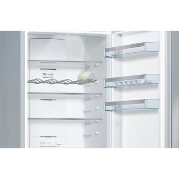 Bosch Ψυγειοκαταψύκτης 368lt Total NoFrost Υ203xΠ60xΒ66εκ. Inox KGN397IEQ