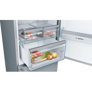 Bosch Ψυγειοκαταψύκτης 368lt Total NoFrost Υ203xΠ60xΒ66εκ. Inox KGN397IEQ