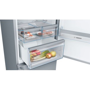 Bosch Ψυγειοκαταψύκτης 368lt Total NoFrost Υ203xΠ60xΒ66εκ. Inox KGN397IEQ