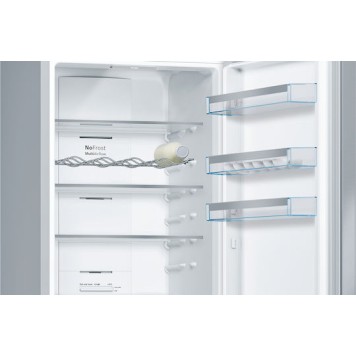 Bosch Ψυγειοκαταψύκτης 368lt Total NoFrost Υ203xΠ60xΒ66εκ. Inox KGN397IEQ