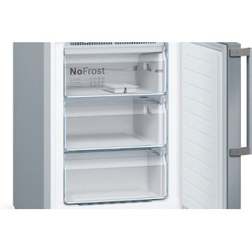 Bosch Ψυγειοκαταψύκτης 368lt Total NoFrost Υ203xΠ60xΒ66εκ. Inox KGN397IEQ