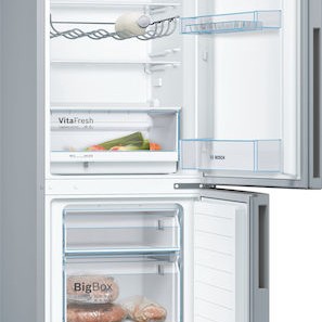 Bosch Ψυγειοκαταψύκτης 289lt Υ176xΠ60xΒ65εκ. Inox KGV33VLEA
