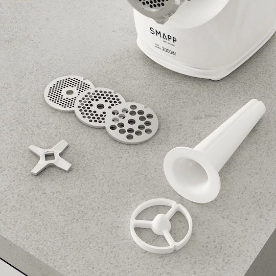 Smapp Smapp Μηχανή Άλεσης Κιμά 1900W Λευκή