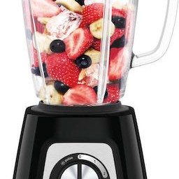 Tefal BlendForce 2 Επιτραπέζιο Μπλέντερ για Smoothies με Γυάλινη Κανάτα 1.75 lt 800W Μαύρο